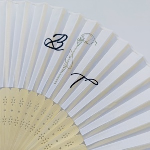 Abanico Plegable de Bambú Personalizado Chino 2025, Recuerdos para Invitados, Regalos de Boda, Abanico de Seda con Bolsa de Organza - Product Image 3