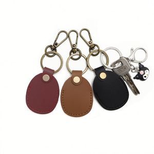 Wholesale Smart Durable Pu Leather Holder Keychain <b>Access</b> <b>Control</b> <b>Card</b> Id Badge Protective Case - Product Image 5