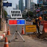 Luz de Advertencia Intermitente LED Solar de Alta Calidad, Roja y Azul, Baliza Estroboscópica de Alta Visibilidad para Mantenimiento de Carreteras y Equipo de Seguridad