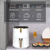 Friteuse à air domestique avec contrôle intelligent de la température, matériau antiadhésif de qualité alimentaire, mélange librement divers ingrédients