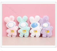 Porte-clés Ours en Peluche Ultra Doux Rembourré en Coton PP, Pendentif Breloque pour Sac ou Mariage