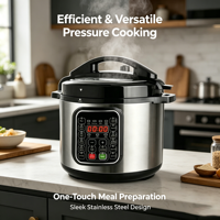 Autocuiseur Électrique Multifonction AGAHPAY 8L en Acier Inoxydable pour Cuisson Lente, Mijotage et Maintien au Chaud – Idéal pour Restaurants, Cuisines et Traiteurs