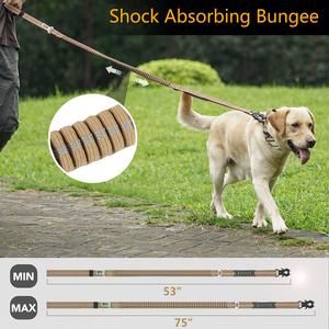 Collare tattico in Nylon per cani e guinzaglio con fibbia sicura per auto collare di piombo per cani di taglia media per cani pesanti <span class=keywords><strong>Bungee</strong></span> guinzaglio - Product Image 4