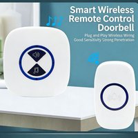 Interrupteur sans fil intelligent, sonnette sans fil étanche à piles, téléavertisseur longue portée, prise UE, bouton de sonnette pour système de maison intelligente