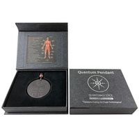 Pendentif en pierre de lave quantique japonaise Angel Fly Man, pendentif scientifique quantique noir, pendentif bio-scalaire énergétique en pierre de lave, ions négatifs élevés