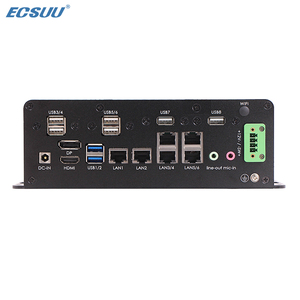 Ecsuu nhà máy không quạt Intel Tiger hồ 11th Gen i7 Quad-Threaded 32GB 10usb 6com x86 công nghiệp <span class=keywords><strong>Mini</strong></span> PC 1 năm bảo hành trong kho - Product Image 3