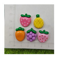 Assortiment de fruits légumes Flatback résine Slime perles boutons fraise raisin carotte pour Scrapbooking pince à cheveux bricolage artisanat