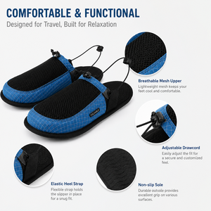<span class=keywords><strong>Ciabatte</strong></span> da Viaggio Pieghevoli Personalizzabili con Logo, in PVC, Ecologiche, Portatili, Leggere e ad Asciugatura Rapida - Product Image 6