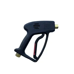 Pistol semprot air tekanan tinggi digunakan untuk mesin cuci tekanan bensin listrik profesional 5000 PSI G3/8 perempuan + G1/4 perempuan