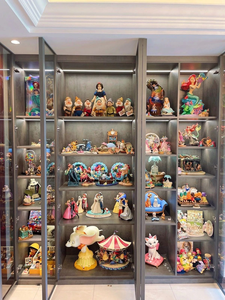 ארון תצוגה עם מסגרת אלומיניום, תאורת לד, זכוכית, מדפים מתכווננים ואביזרים. - Product Image 6