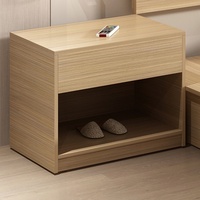 Table de chevet moderne en bois massif pour salon, petite table étroite pour chambre à coucher, mobilier polyvalent pour maison d'hôtes et appartement GEFAN GSMG03