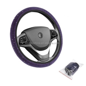 Funda de <span class=keywords><strong>Volante</strong></span> con Pedrería Brillante, Estilo Y2K, Accesorios de Auto con Cristales y Diamantes para Mujeres y Chicas - Product Image 3