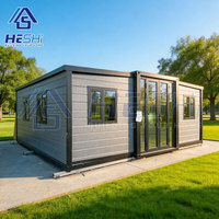 Casa Contenedor Prefabricada Expandible Ecológica de 40 y 20 Pies, Moderna, de 1, 2, 3, 4 o 5 Dormitorios, en Venta, Casa Modular, Granny Flat
