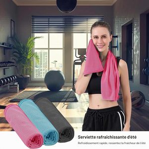 Trending Products Quick Dry Summer Fitness Cold Towel Gym Sports Lightweight Custom Instant <b>Cooling</b> Towel with Silicone Case - Product Image 2