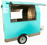 Camion de restauration mobile avec cuisine complète, mini remorque alimentaire portable, chariot à pizzas et desserts, kiosque à café, remorque à glaces