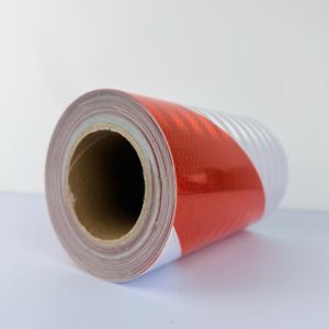 ملصق أمان عاكس مضاد للتصادم مع مخطط أسود/أصفر وانعكاس أحمر/أبيض لأرضية المرآب وحركة المرور على الطرق - Product Image 6