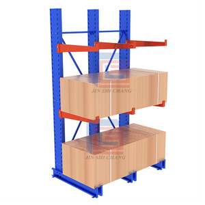 重型悬臂式货架（无前柱）工业管道仓储货架系统，适用于仓库钢棒/木材存放 - Product Image 2