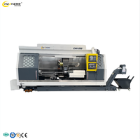 Tour à double tête composite pour usinage CNC CKX550-3000 avec tourelle et roue en alliage