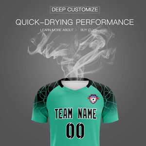 Conjuntos de entrenamiento de fútbol clásicos verdes personalizados para adultos/niños - Product Image 5