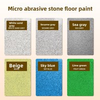 Peinture liquide à base de solvant pour terrazzo, revêtement de sol en ciment coloré, résistant à la compression, imperméable et anti-âge