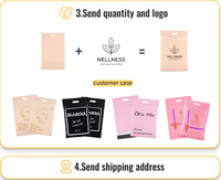 Sacs d'expédition personnalisés avec logo d'entreprise, imprimés sur mesure, pour colis postaux, sacs en plastique avec poignée, sacs d'expédition pour vêtements