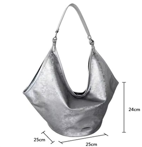 Bolso tote de hombro para mujer, estilo dumpling, para ir al trabajo y para el tiempo libre, bolso de lona hecho a medida para el verano y la playa. - Product Image 2