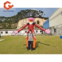 Costume de Clown gonflable personnalisé avec lumières LED pour la Performance, Costume de personnage gonflable de défilé pour la marche