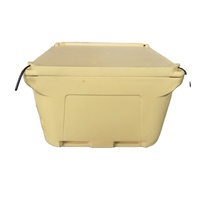Conteneur isotherme en plastique OEM de grande taille pour le transport et la transformation alimentaire, idéal pour les fruits de mer
