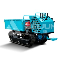 Moteur Diesel Hydraulique 800kg 1000kg Mini Crawler Dumper Transporter Caoutchouc Chenilles Dumper Pas Cher à Vendre