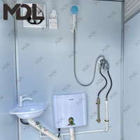 Toilettes et douche mobiles extérieures modulaires ignifuges étanches portatives à économie d'énergie de vente chaude
