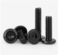 Boulon à tête fraisée hexagonale creuse LeGood noir en acier inoxydable 304 et acier au carbone de grade 8.8 M5 M6