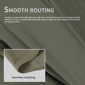 ชุดตกปลาแบบยาวถึงเข่า ทำจากไนลอนทันสมัย พร้อมรองเท้าบูทในตัว ผลิตจากผ้า Taslon ระบายอากาศได้ดี ทนทาน รองเท้าบูทตกปลาแบบครึ่งแข้ง สำหรับ<span class=keywords><strong>งาน</strong></span>กลางแจ้ง - Product Image 2