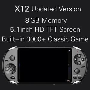 New 3500 in 1 Childhood <b>Classic</b> Games X12 Portable Handheld Video Game Console 8GB 5.1'' 32Bit Game Player - Product Image 3