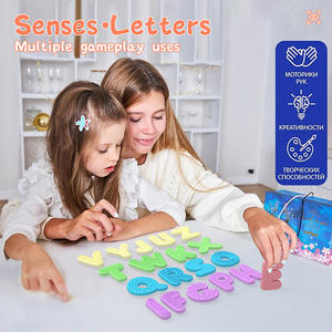 Alfabeti sensoriali testurizzati in Silicone giocattoli per l'apprendimento, <span class=keywords><strong>attività</strong></span> di <span class=keywords><strong>autismo</strong></span> ADHD Set da viaggio in età prescolare giocattoli educativi per bambini - Product Image 6