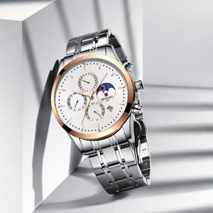 Montres à quartz pour hommes, vente chaude, luxe, <span class=keywords><strong>cadeau</strong></span> tendance, bon marché, résistantes à l'eau - Product Image 1