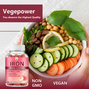 Suplemento natural personalizado de primera calidad para mejorar la salud de la sangre Gomitas veganas de hierro con complejo B de zinc para adultos y niños - Product Image 6