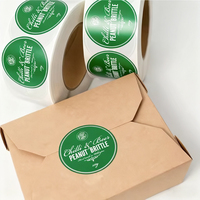 Rouleau personnalisé d'étiquettes rondes en feuille d'or imperméables à l'eau, impression d'autocollants de logo de produit d'entreprise personnalisés pour étiquette d'emballage