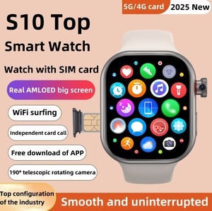 Montre connectée S10, montre-téléphone compatible avec carte SIM, S9, universelle pour l'Europe, l'Asie et l'Afrique, <span class=keywords><strong>Google</strong></span> - Product Image 1
