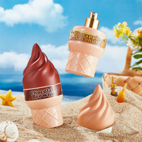 Parfum en spray pour le corps en forme de cornet de glace de luxe, parfum durable, 100 ml, parfum de Dubaï, vente en gros, emballage portable
