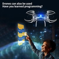 DWI Dowellin STEM Education DIY RC Drone Kit Programmable Télécommande Jouet pour Enfants Comprend des Batteries