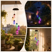 Guirlande lumineuse solaire N-Concept en cuivre coloré IP44, panneau solaire LED, lampe solaire écologique verte, décoration de jardin, ampoule multiple