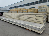 Paneles Sándwich de Poliuretano Estilo Diseño Industrial, Resistentes al Fuego, Marca BK, Modelo de 100MM, Panel de Acero Galvanizado para Cámaras Frigoríficas