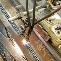 Machine de découpe à la flamme semi-automatique pour équipement de découpe de gaz d'oxygène et d'acétylène de plaque d'acier