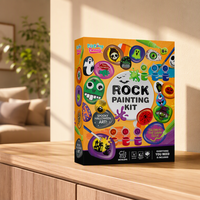Kit d'apprentissage ODM/OEM BIG BANG SCIENCE, fabricant de kits de décoration en pierre pour Halloween, kit d'apprentissage pratique de la peinture artistique pour étudiants