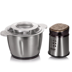 Procesador de Alimentos Eléctrico, Máquina para Fufu, 3.0L de Gran Capacidad, 300W, Tazón de Acero Inoxidable, Diseño para Picar, Mezclar y Moler Rápidamente - Product Image 2