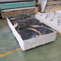 Papan PVC Bermotif Marmer Premium dengan Cetakan UV dari Cina