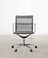 Chaise de bureau de haute qualité, moderne, ergonomique, avec dossier en maille, structure en alliage d'aluminium, réglable, pour la maison, le bureau ou les zones commerciales