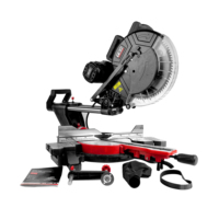 Scie à onglet coulissante électrique TEH 2000W 3800 tr/min 305mm (12 pouces) de qualité industrielle pour le bricolage, coupe bois, pierre, métal, moteur brossé 220V