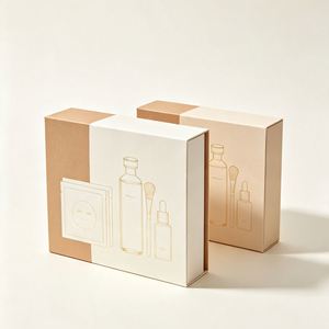 FX Custom Designed Cosmetic <b>Paper</b> Box with Folding Style Construction UV Printing and Decorative Finishing for Skincare Products - Product Image 3