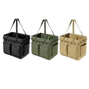 Sac de rangement grande capacité pour outils de camping et de voyage, sac pliable pour bois de chauffage, sac à main pour pique-nique, barbecue et organisateur de couverts - Product Image 1